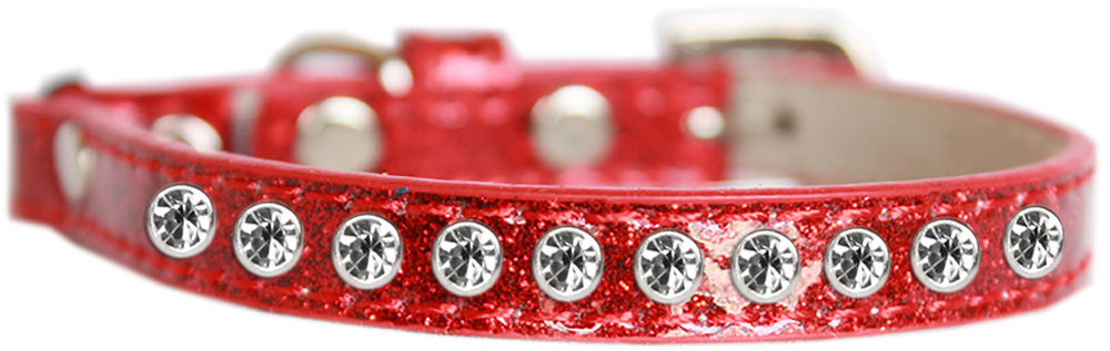 Clear Jewel Ice Cream Cat safety collar Red Size 10